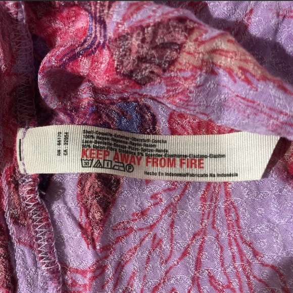 FREE PEOPLE Intimately Floral Voile & Lace Trim Flowy Slip Dress Small - Picture 6 of 9